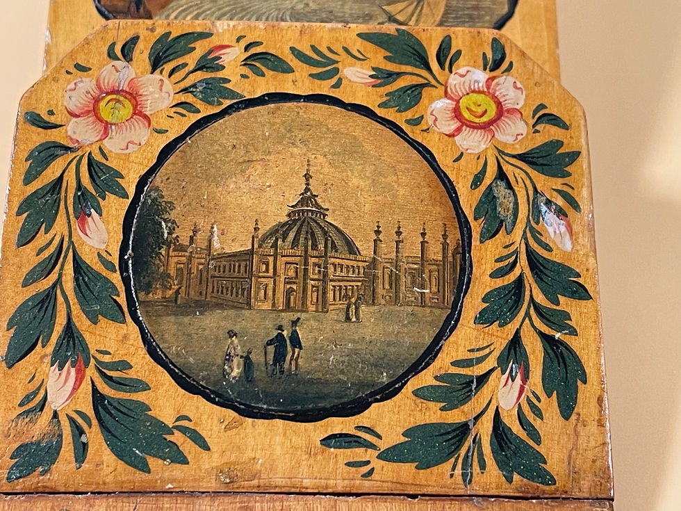 Thumbnail: Antique Tunbridge Ware Letter Rack