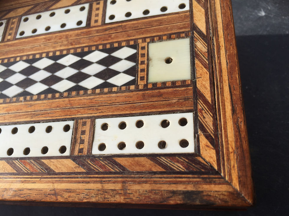 Thumbnail: An Antique Cribbage Board/Box