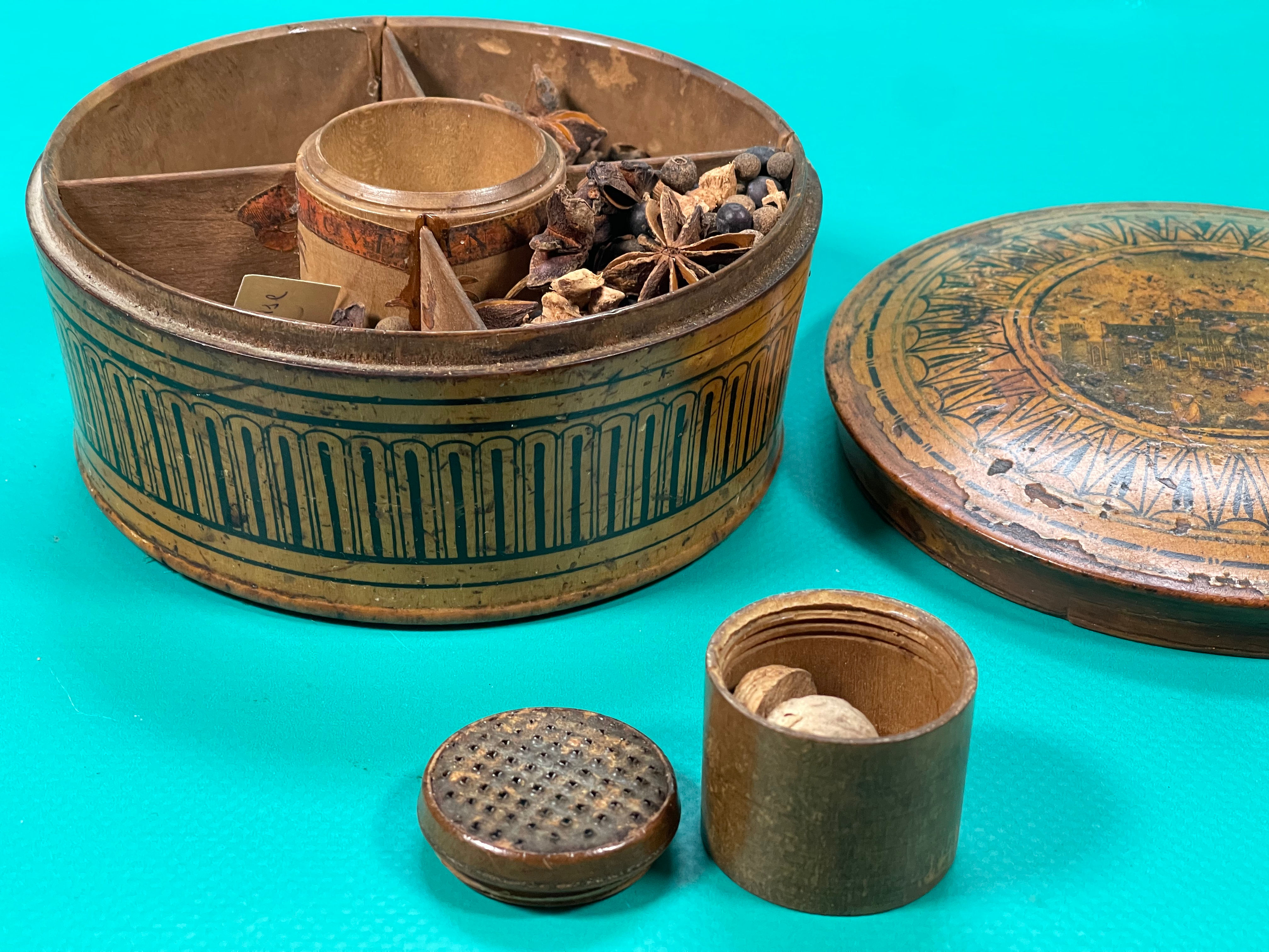 antique treen spice box for sale opus antiques