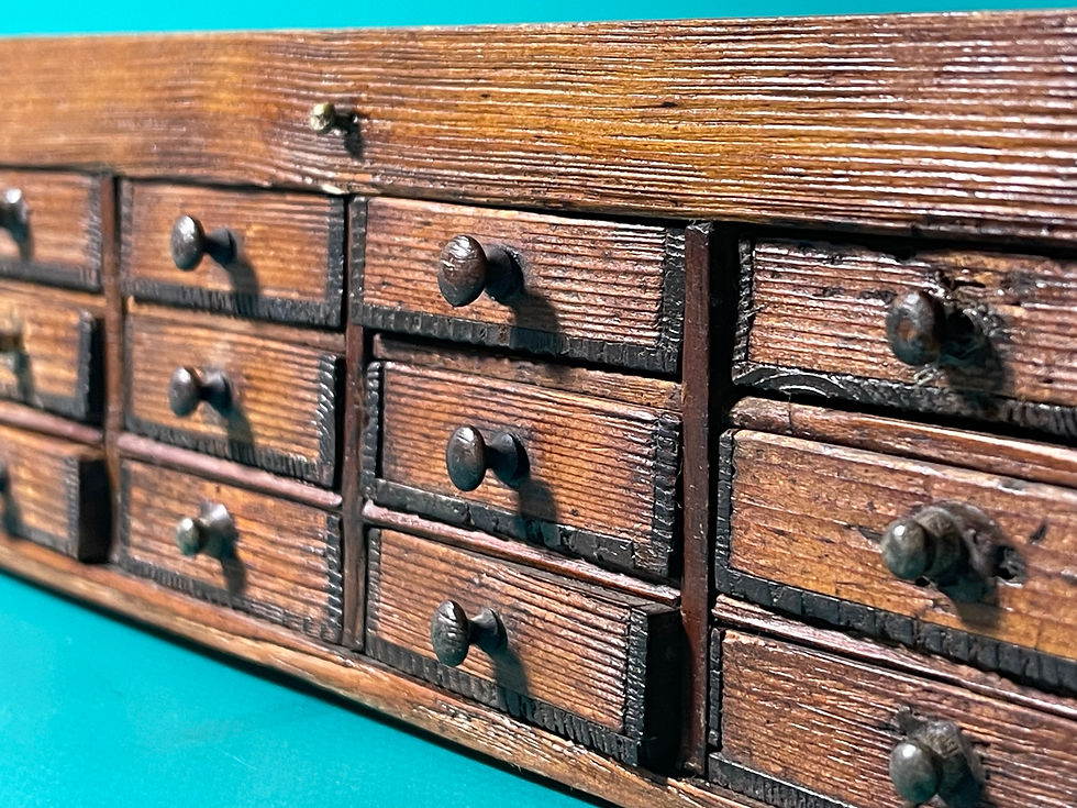 Thumbnail: antique treen watchmakers pine chest for sale opus antiques