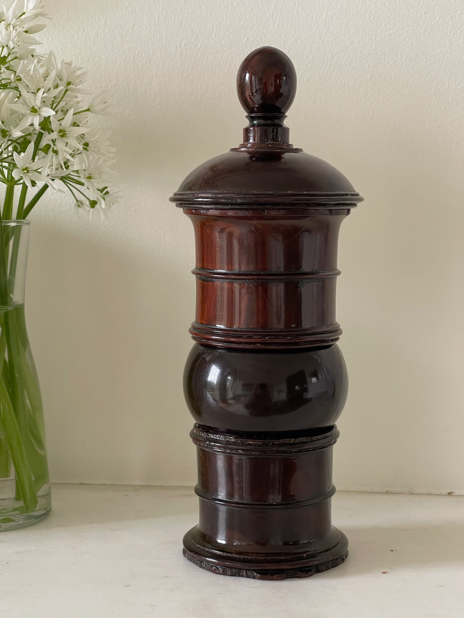 antique treen lignum vitae coffee grinder for sale opus antiques uk