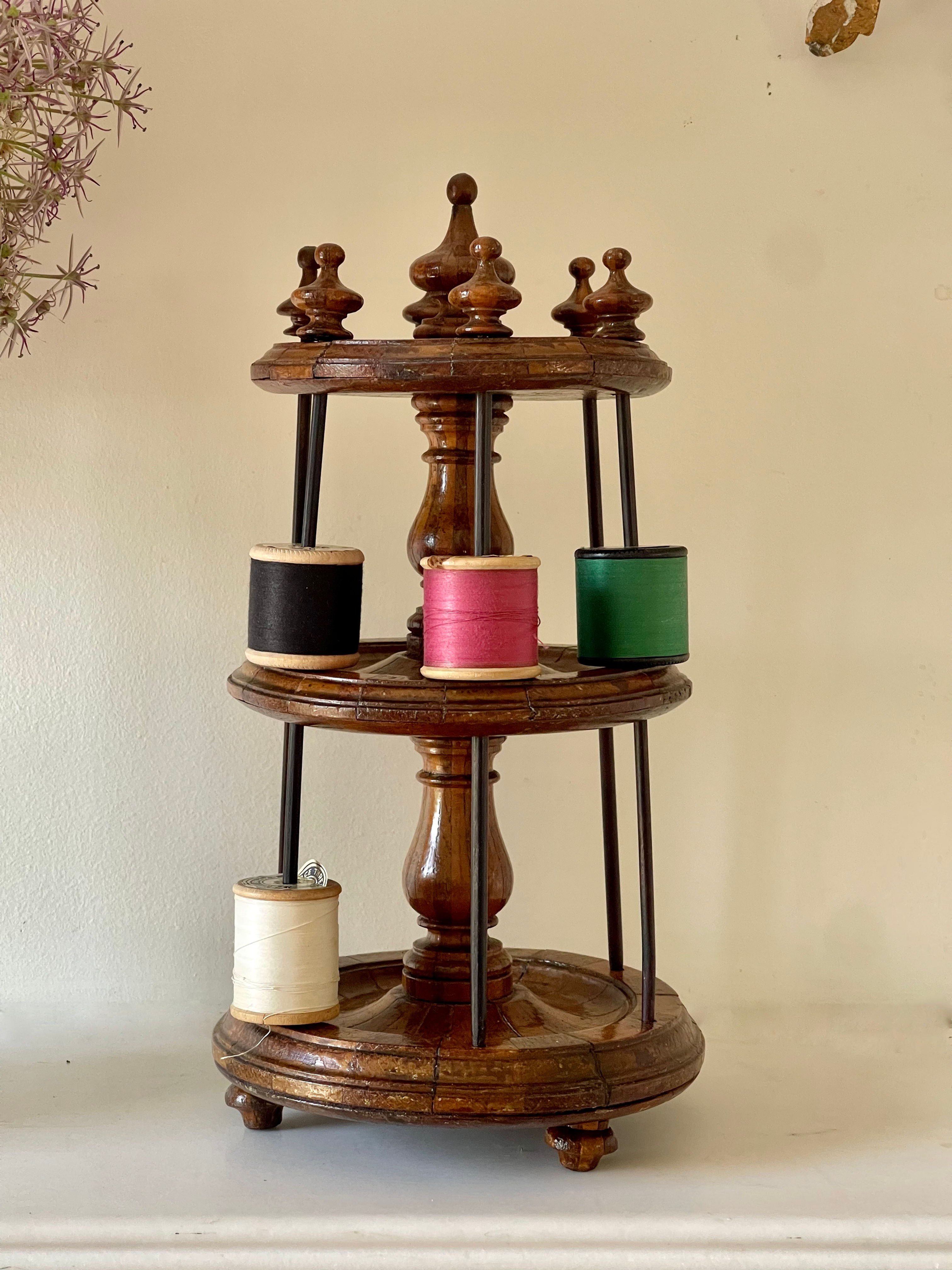 an antique treen cotton reel stand for sale opus antiques