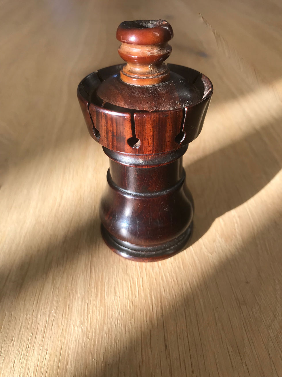Thumbnail: Antique Treen Go to Bed & Candle Holder