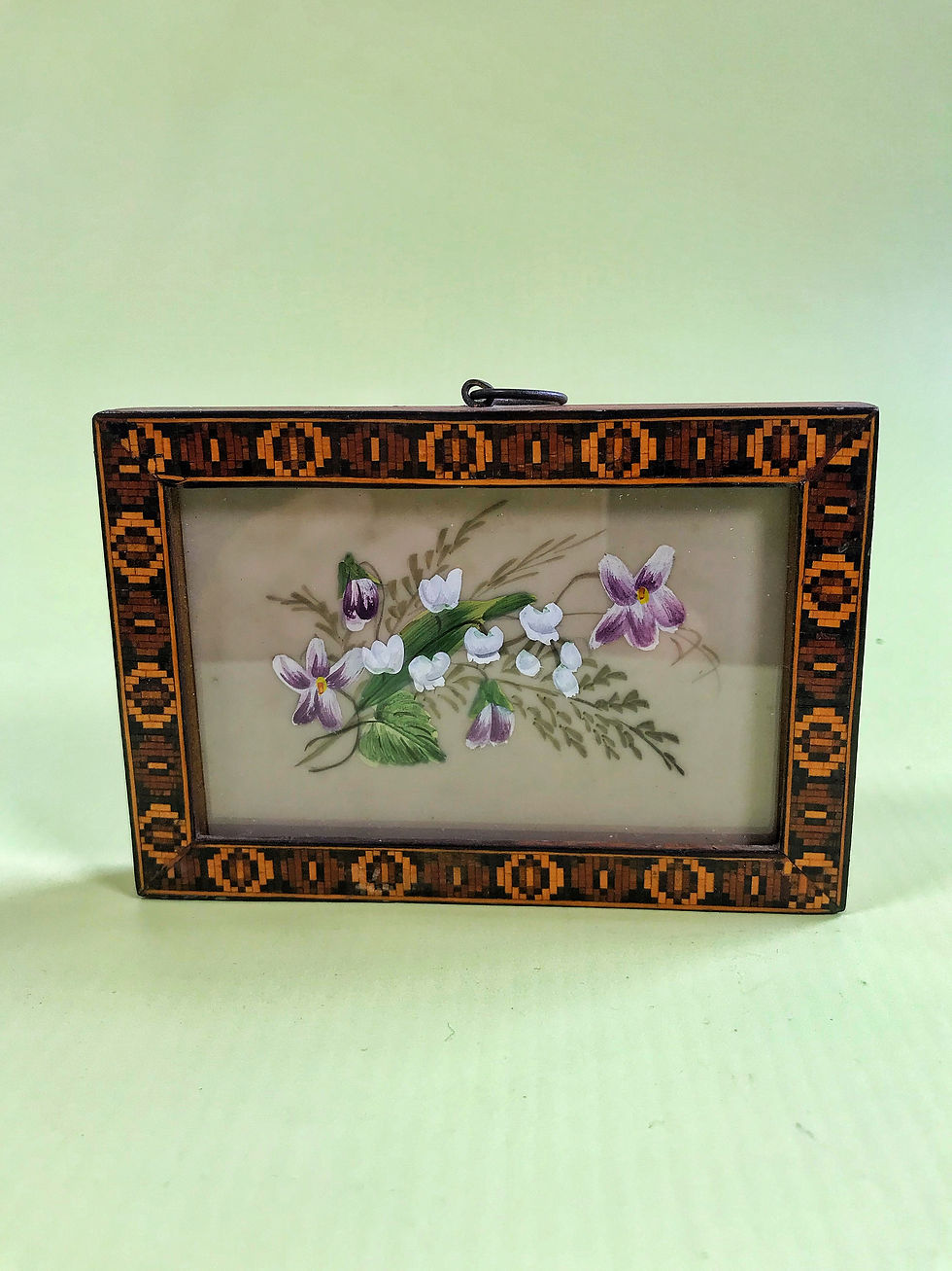 Antique Tunbridge Ware Picture Frame