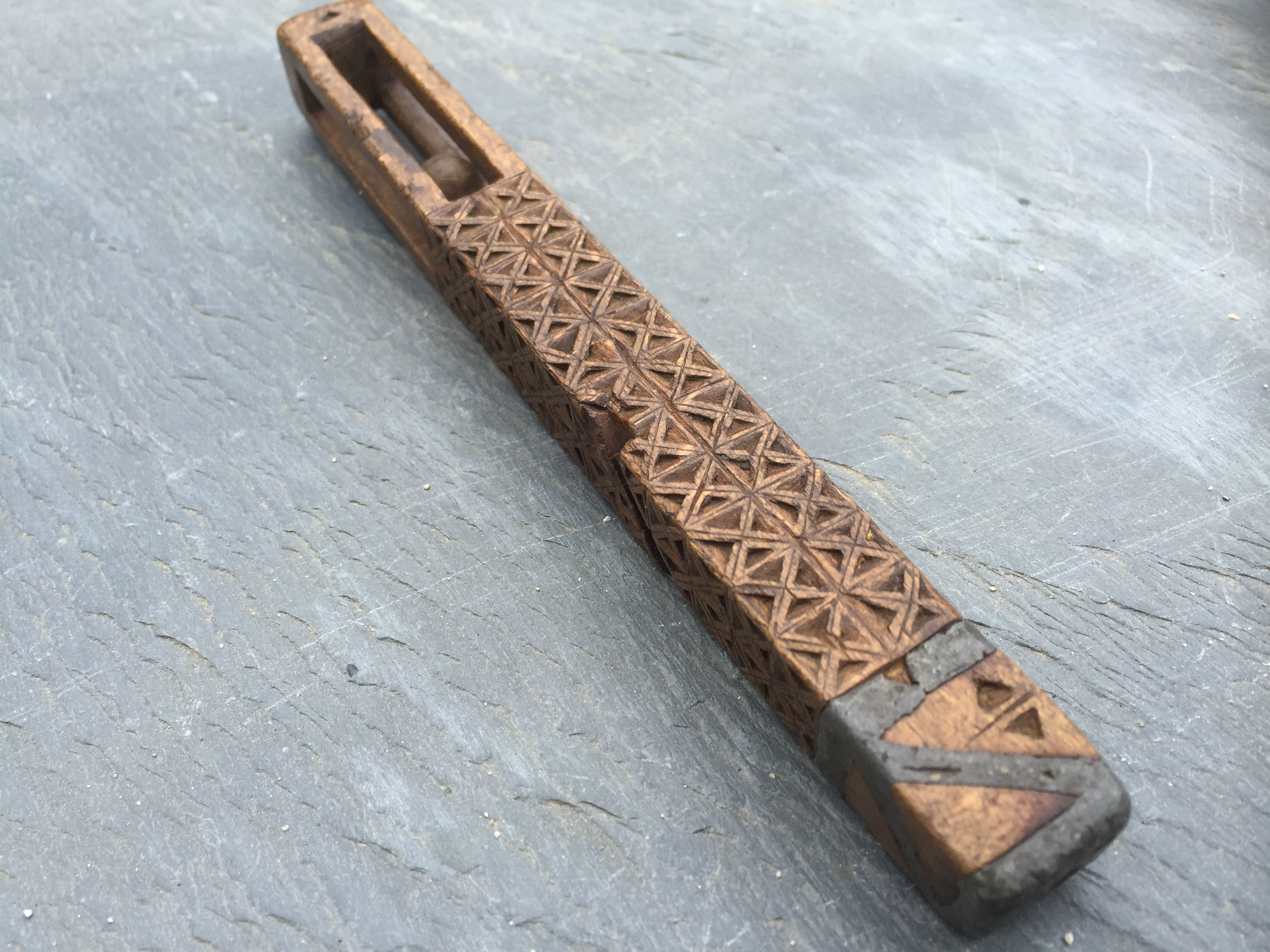 Antique Treen Knitting Sheath