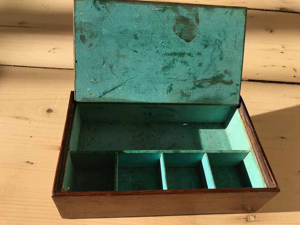 Thumbnail: Antique Sewing/Jewellery Box - Tunbridge Ware
