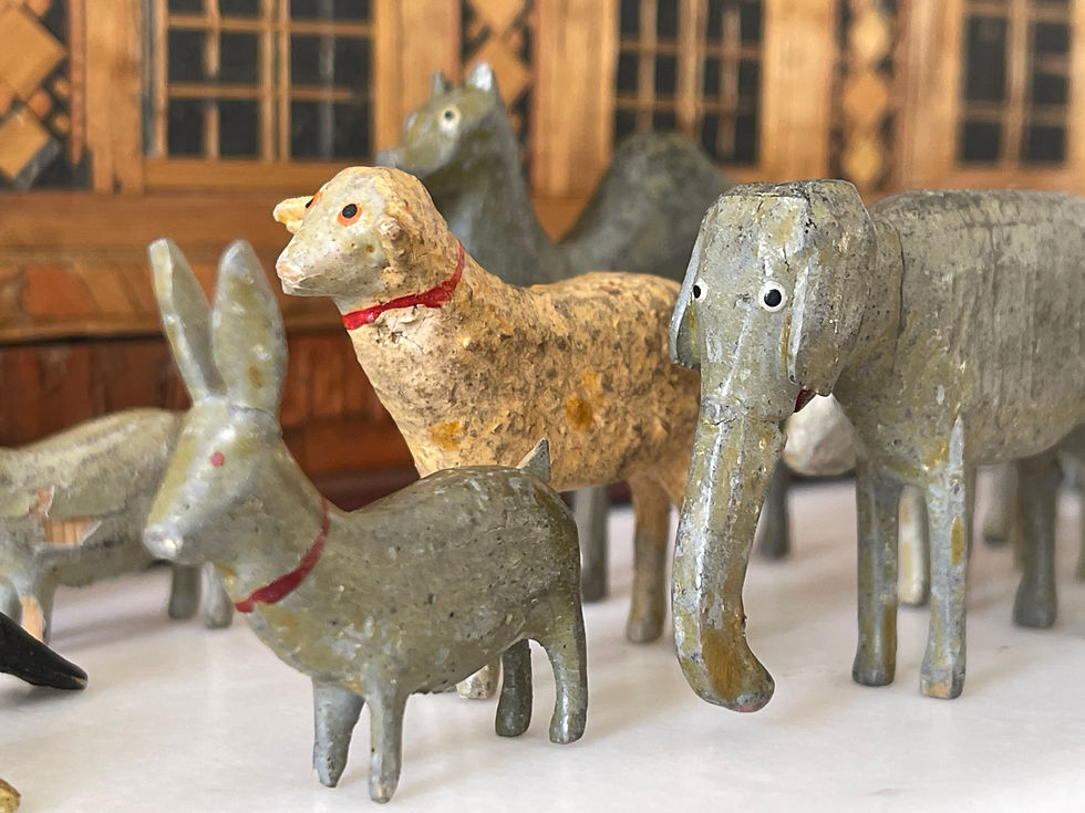 Thumbnail: antique treen noahs ark for sale opus antiques