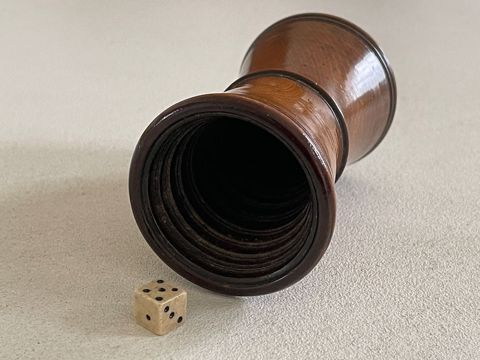Thumbnail: antique treen dice shaker for sale opus antiques uk