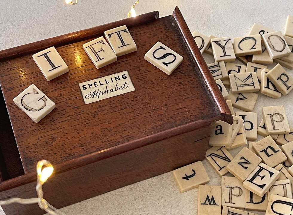 Thumbnail: antique treen alphabet & spelling box for sale opus antiques