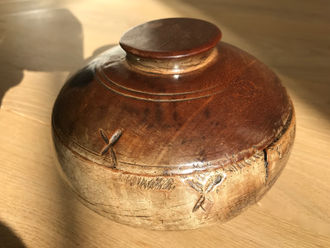 Antique Treen Mealey Beg