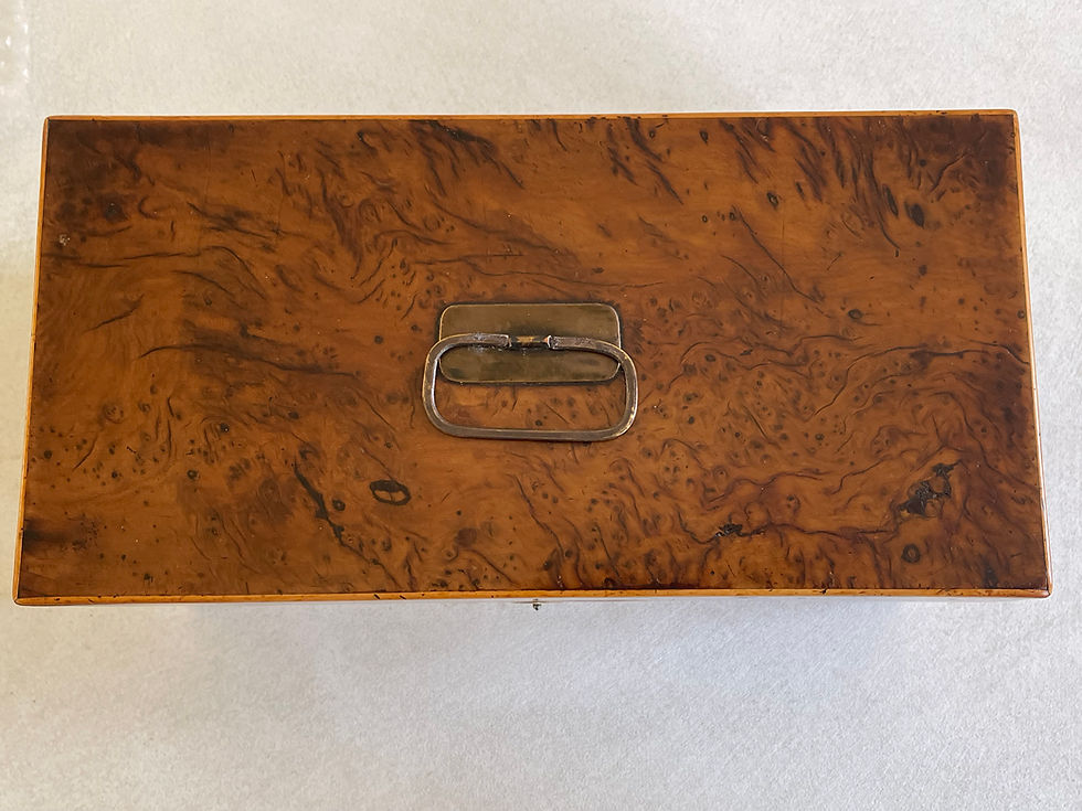 Thumbnail: antique yew tea caddy for sale opus antiques