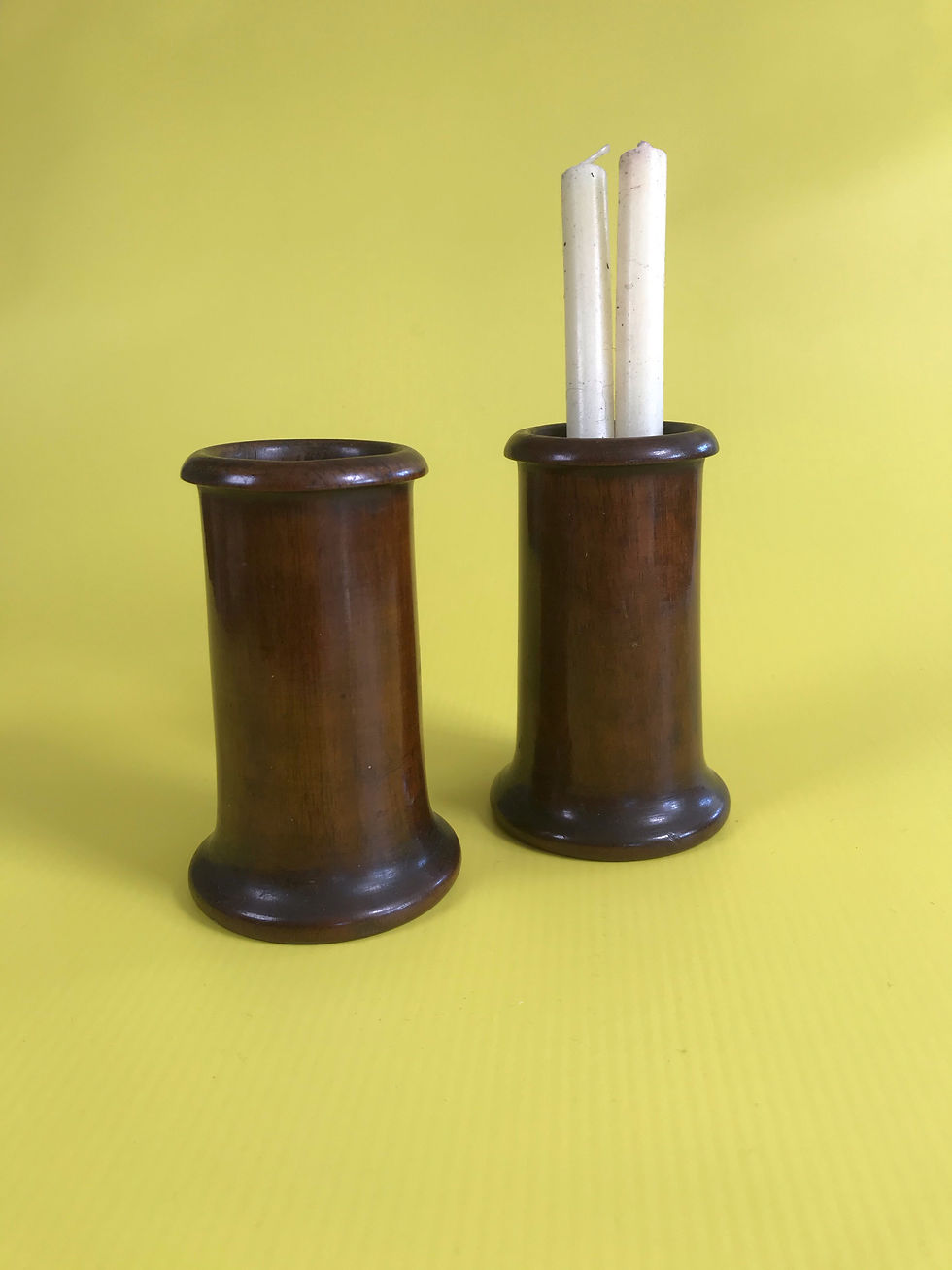 Thumbnail: Antique Treen Spill Vases