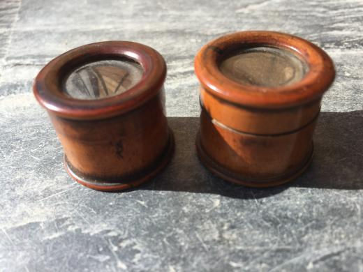 Antique Treen Watchmakers Boxes