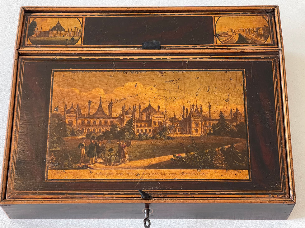 Thumbnail: Antique Tunbridge Ware Writing Slope