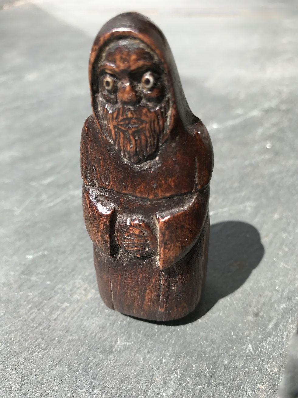 Thumbnail: An Unusual Antique Snuff Box - Monk