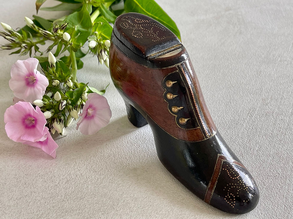antique treen snuff shoe for sale opus antiques