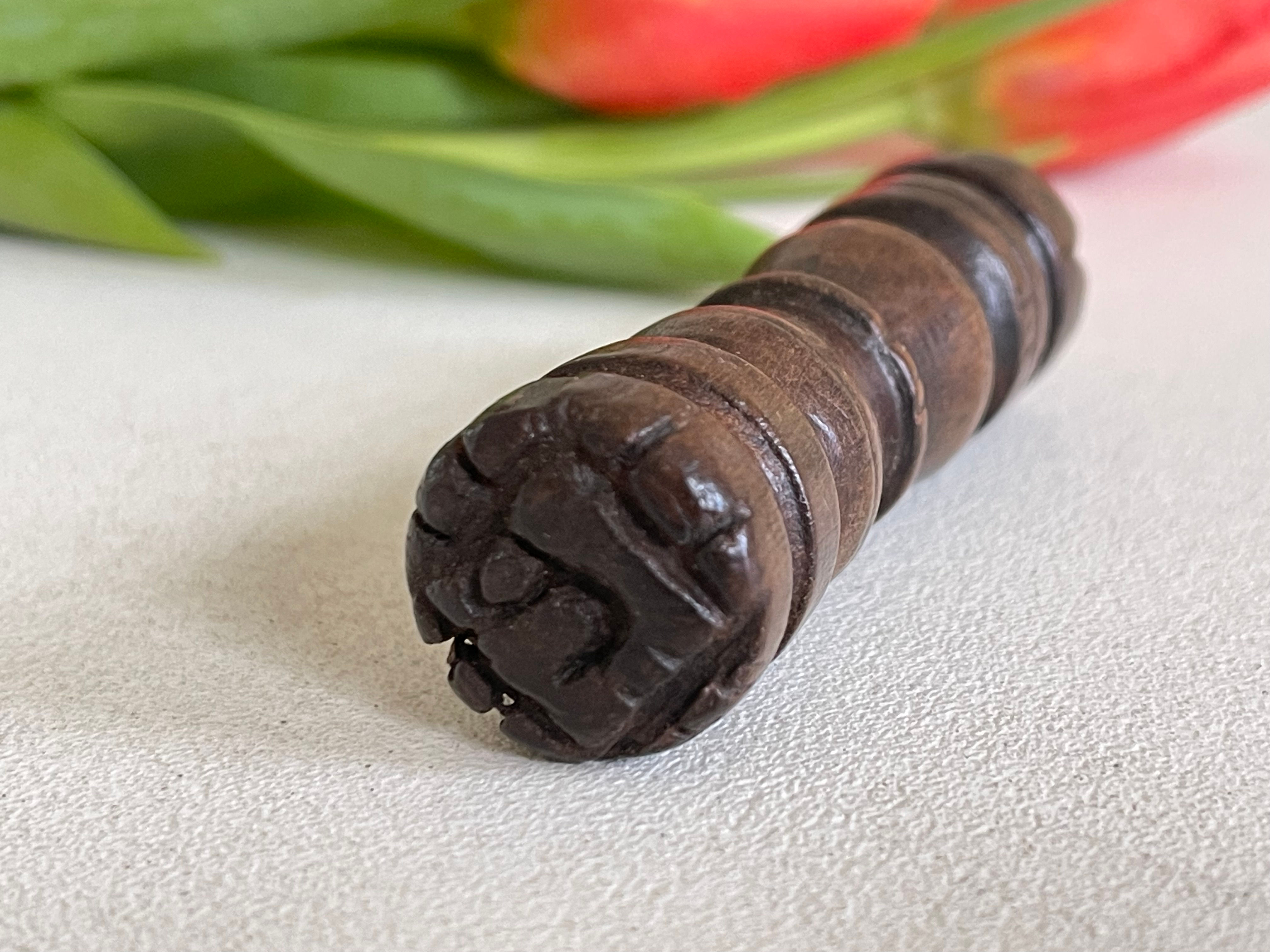 An Antique Treen Bread Stamp