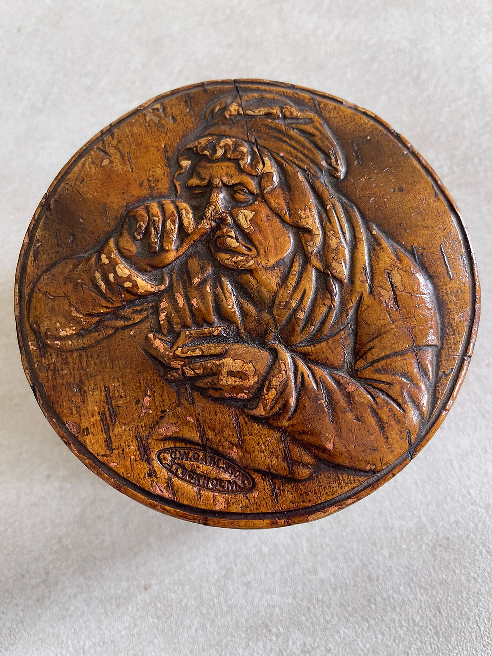 Thumbnail: antique treen snuff box for sale opus antiques