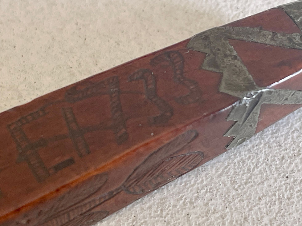 an antique treen knitting sheath dated 1733 for sale opus antiques