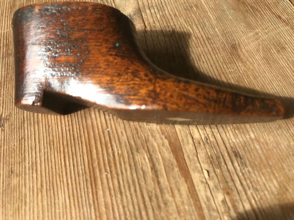 Thumbnail: Antique Snuff Shoe Box - dated 1852