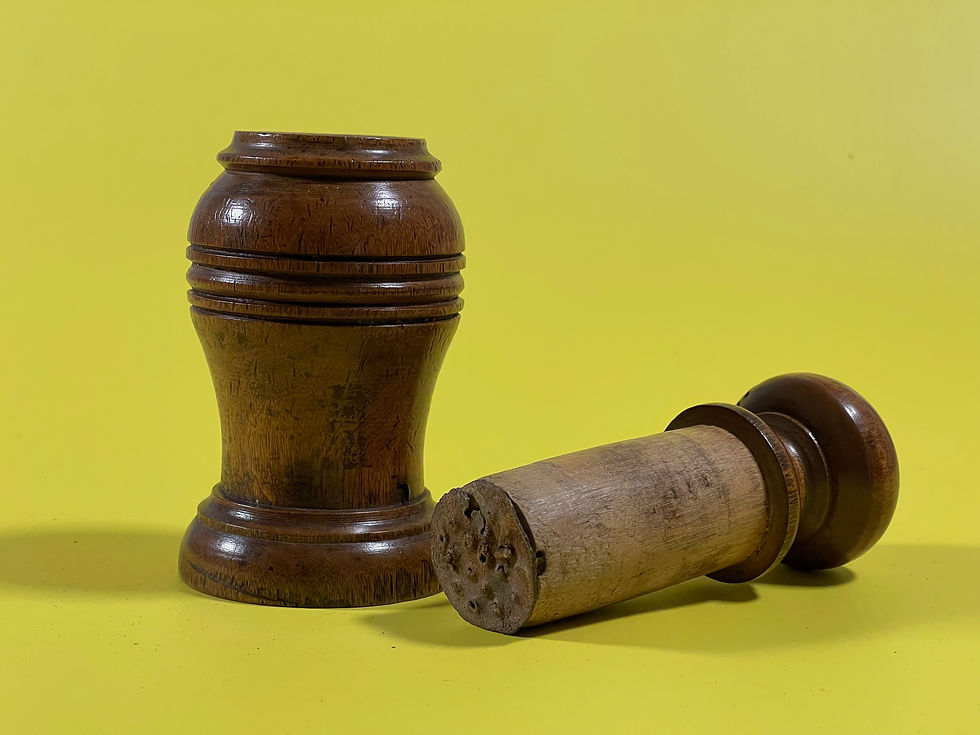 Thumbnail: antique treen spice mortar for sale opus antiques uk