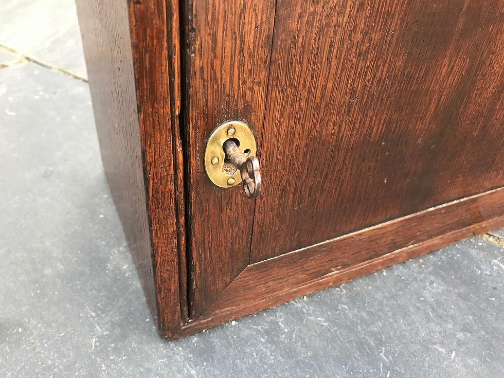 Thumbnail: Antique Oak Collectors Cabinet