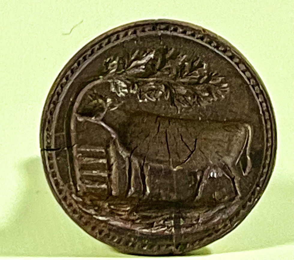 An Unusual Pictorial Butter Stamp