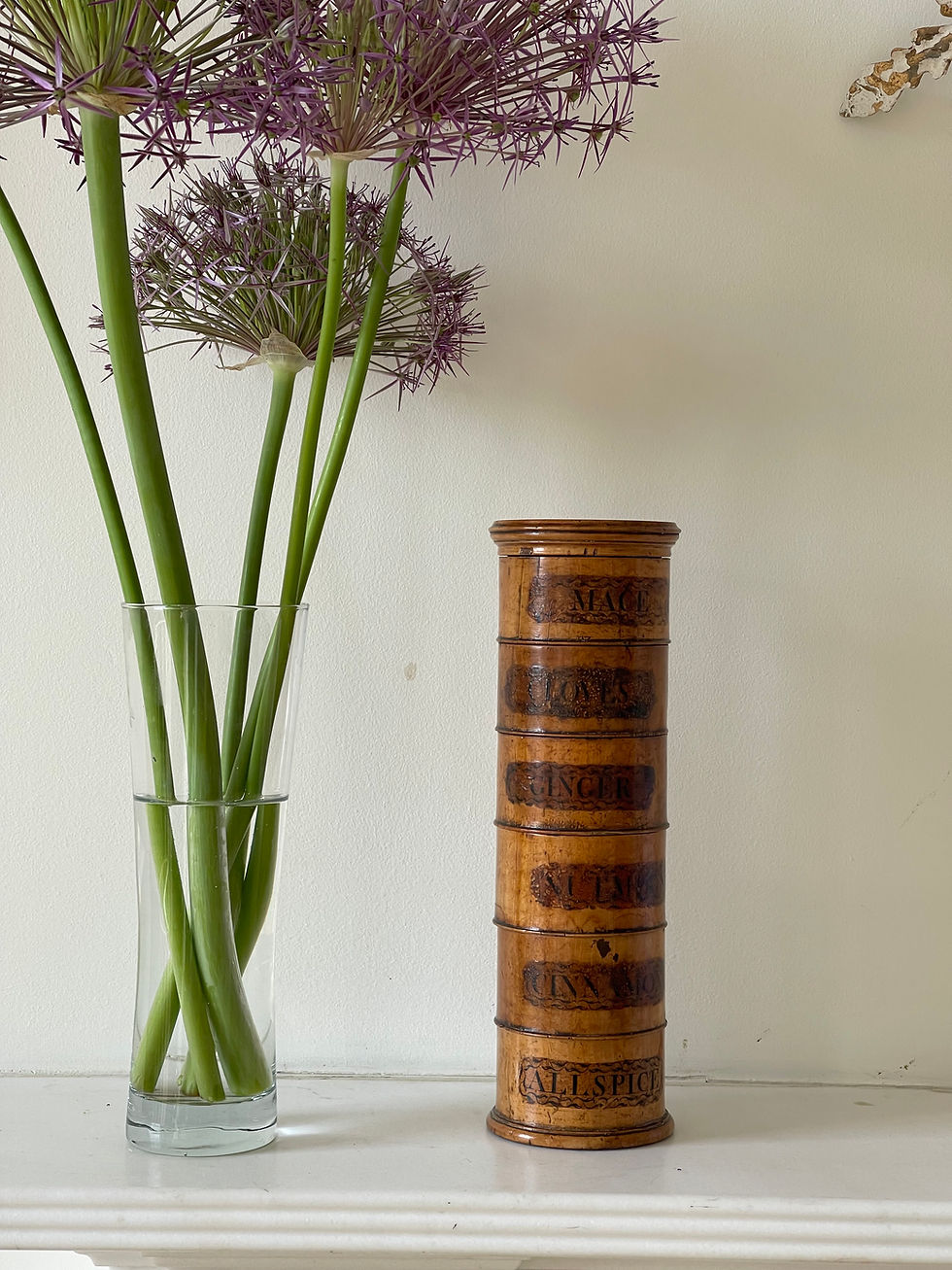 Thumbnail: antique treen six tier spice tower for sale opus antiques uk