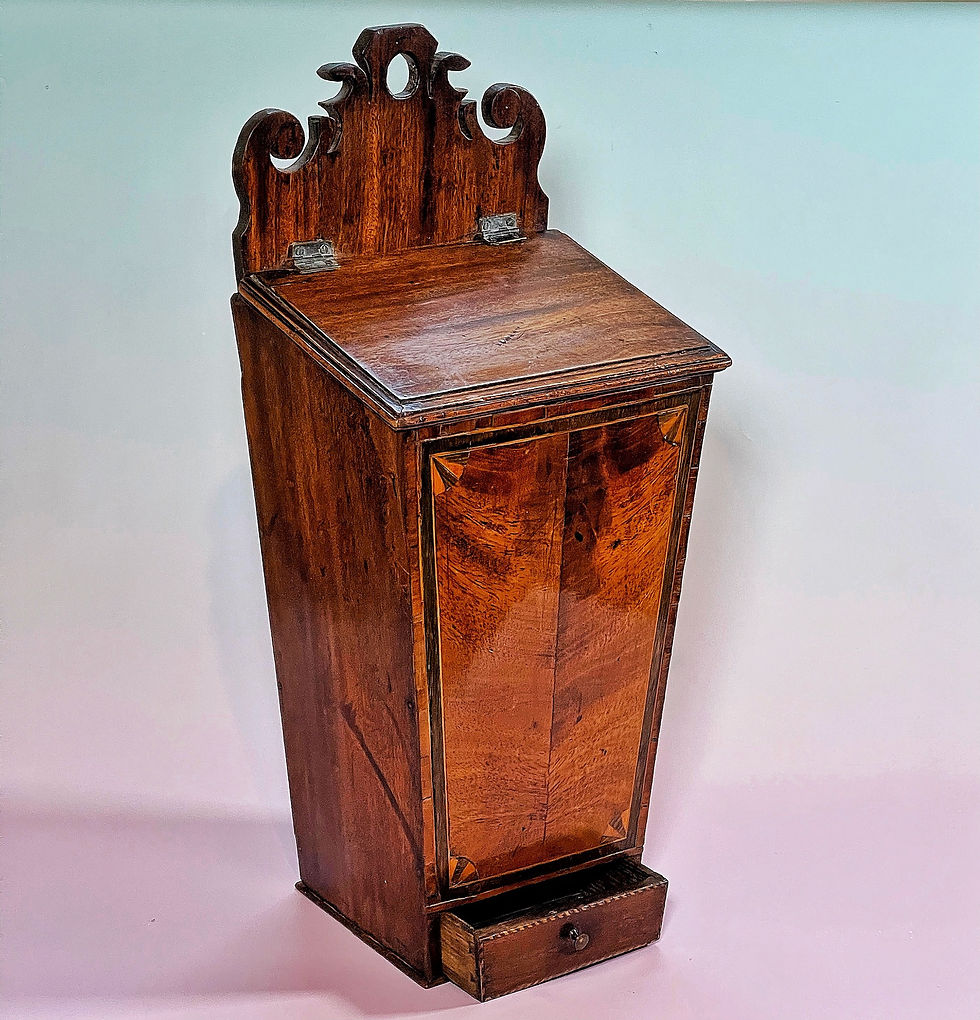 Thumbnail: A Georgian Candle Box - with a drawer