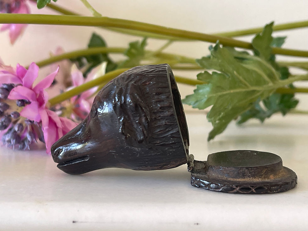 Thumbnail: antique dog snuff box for sale opus antiques