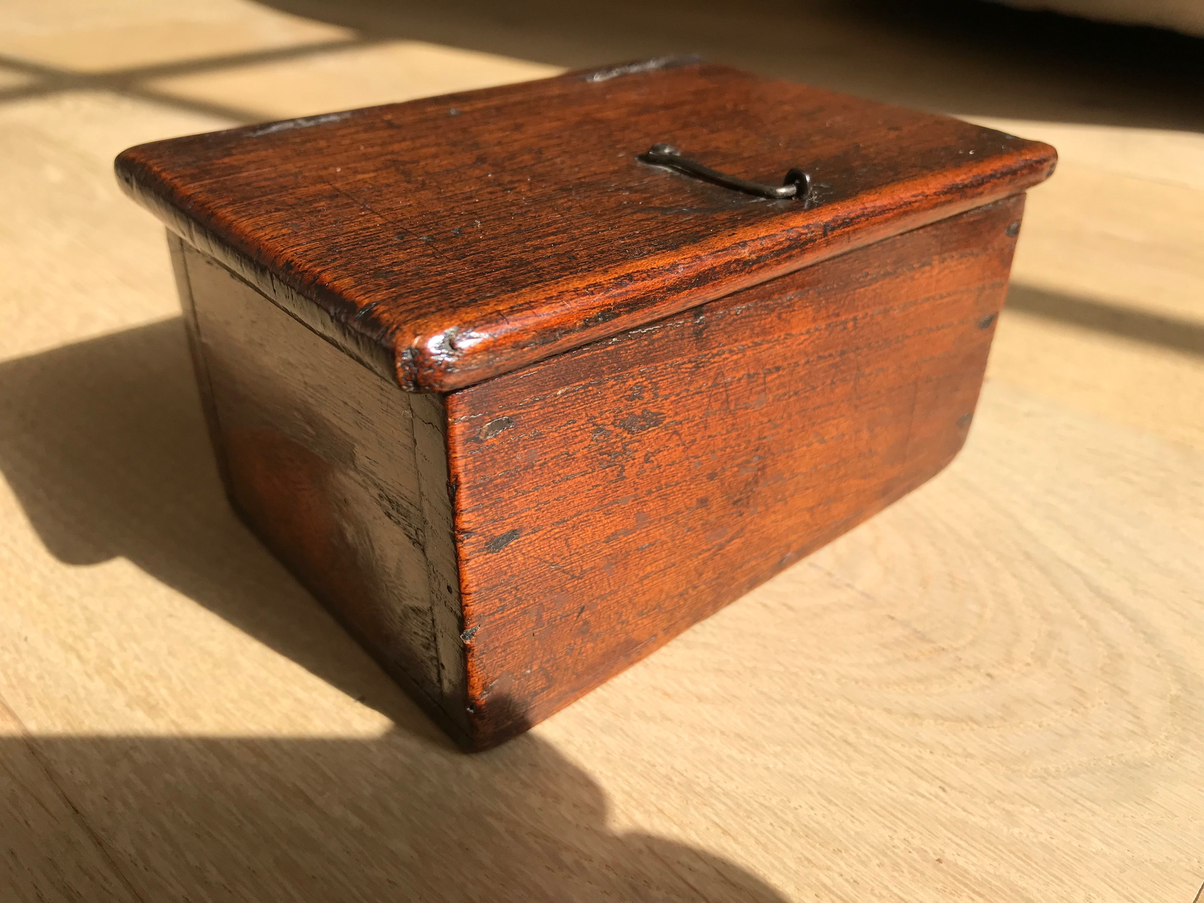 Antique Oak Box - 18th Century