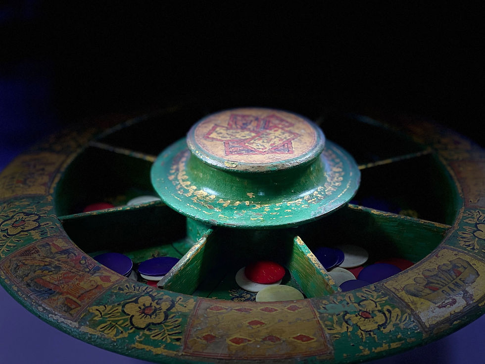 Thumbnail: Antique Pope Joan Game & Counters