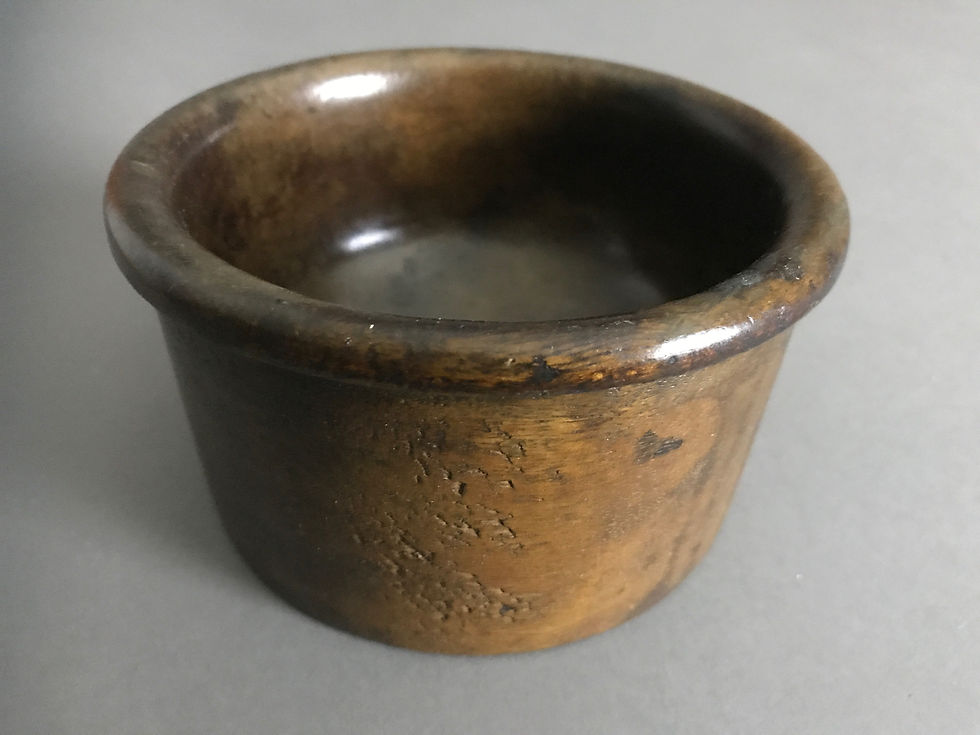 Thumbnail: Antique Treen Shop Counters Coin Bowl