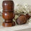 Thumbnail: antique treen Charles II spice mortar grinder for sale opus antiques