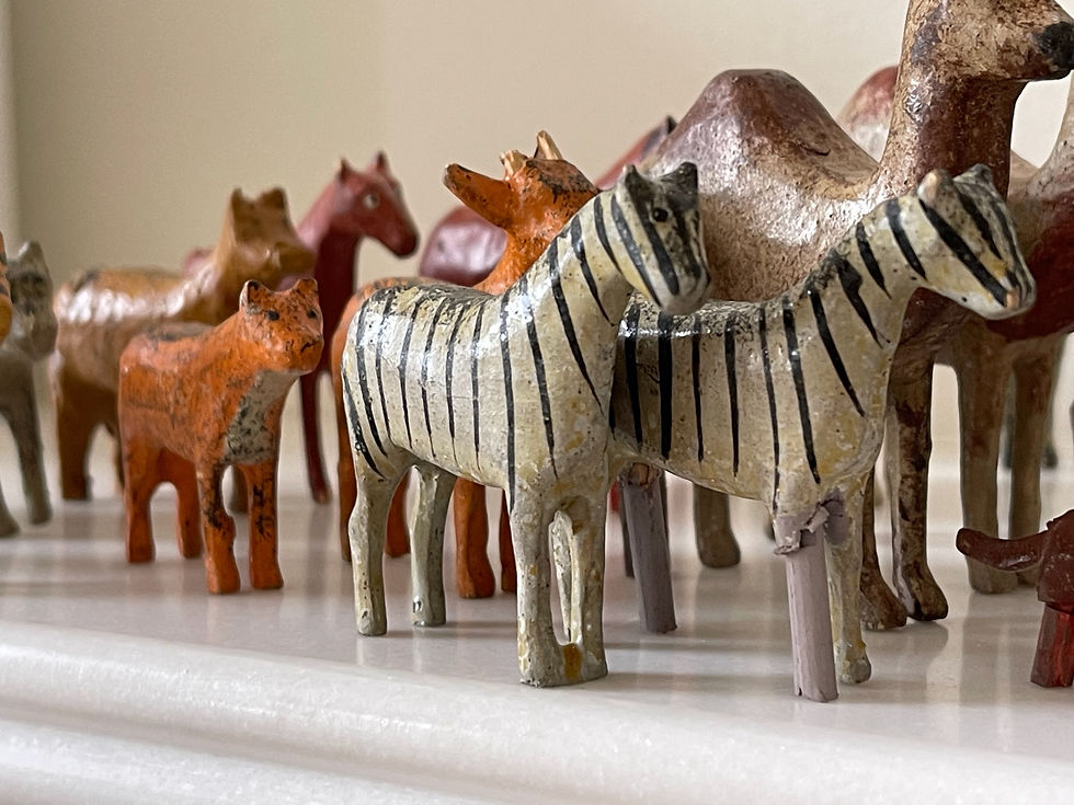 Thumbnail: Antique Noahs Ark - including 57 animals