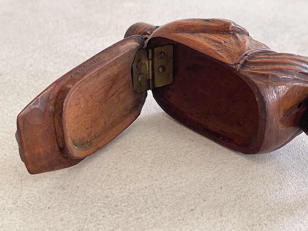 Thumbnail: antique treen snuff box for sale opus antiques