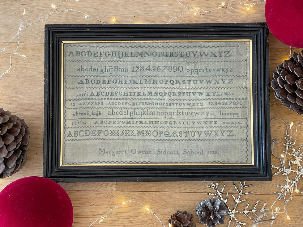 Thumbnail: antique quaker sampler for sale opus antiques uk