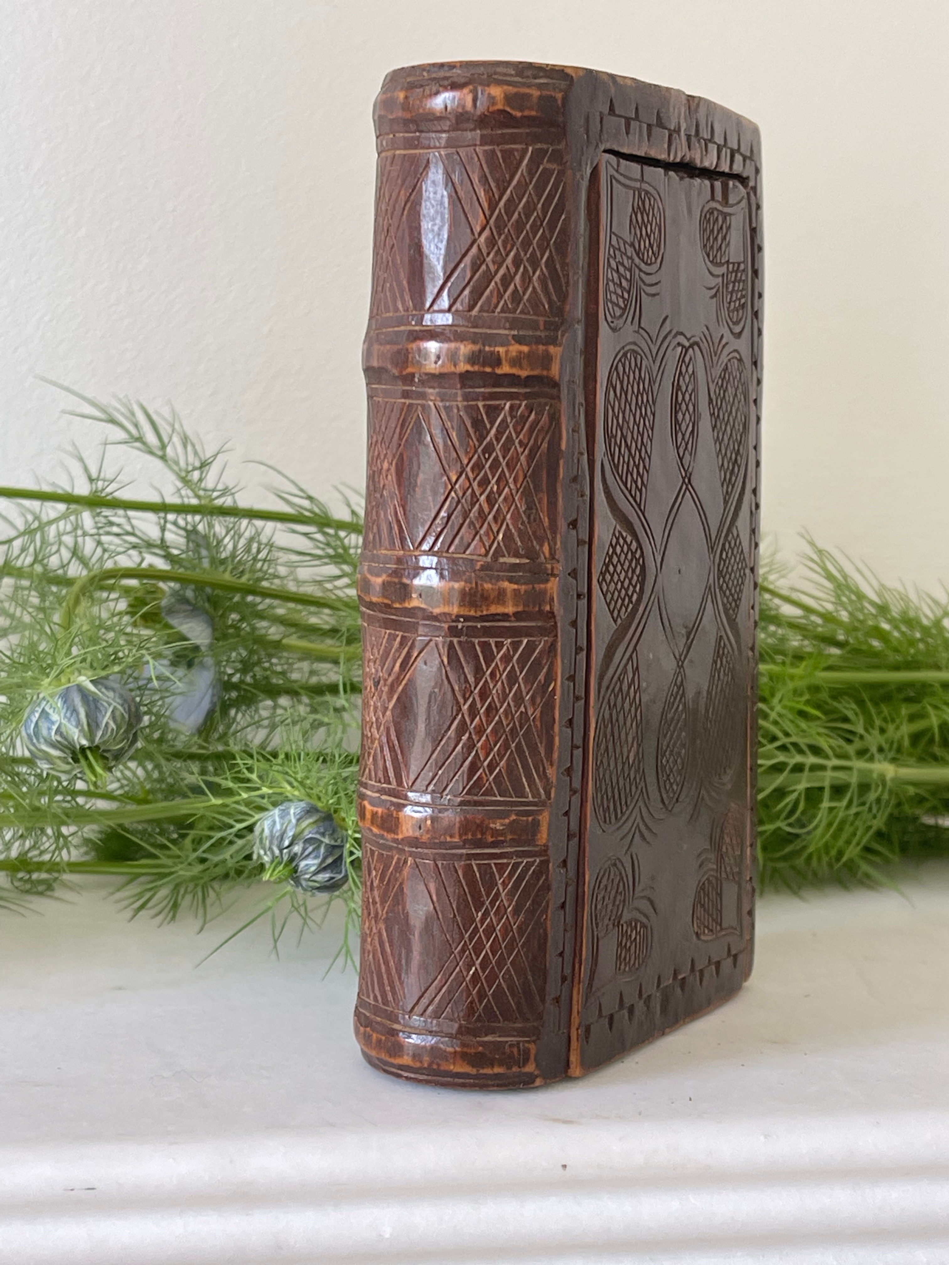 Antique treen book box for sale opus antiques