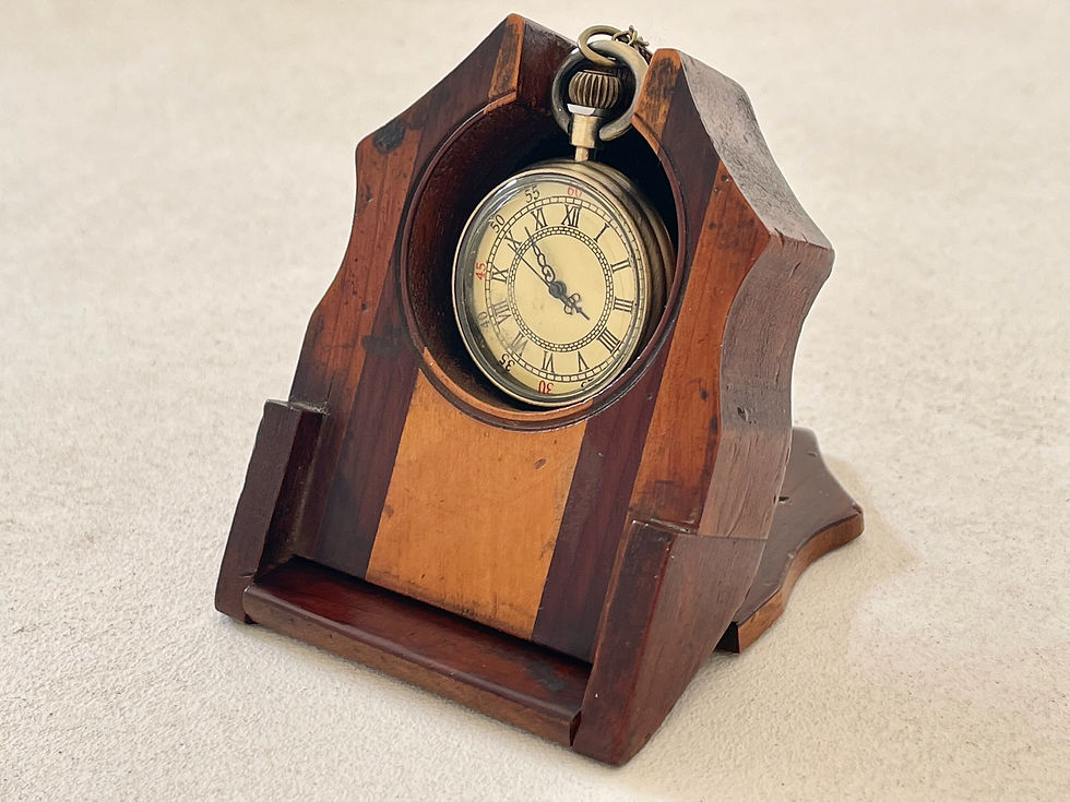 Thumbnail: antique treen killarnet watch stand for sale opus antiques uk.