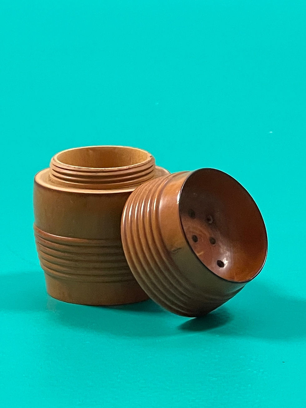 Thumbnail: antique treen pounce pot for sale opus antiques uk