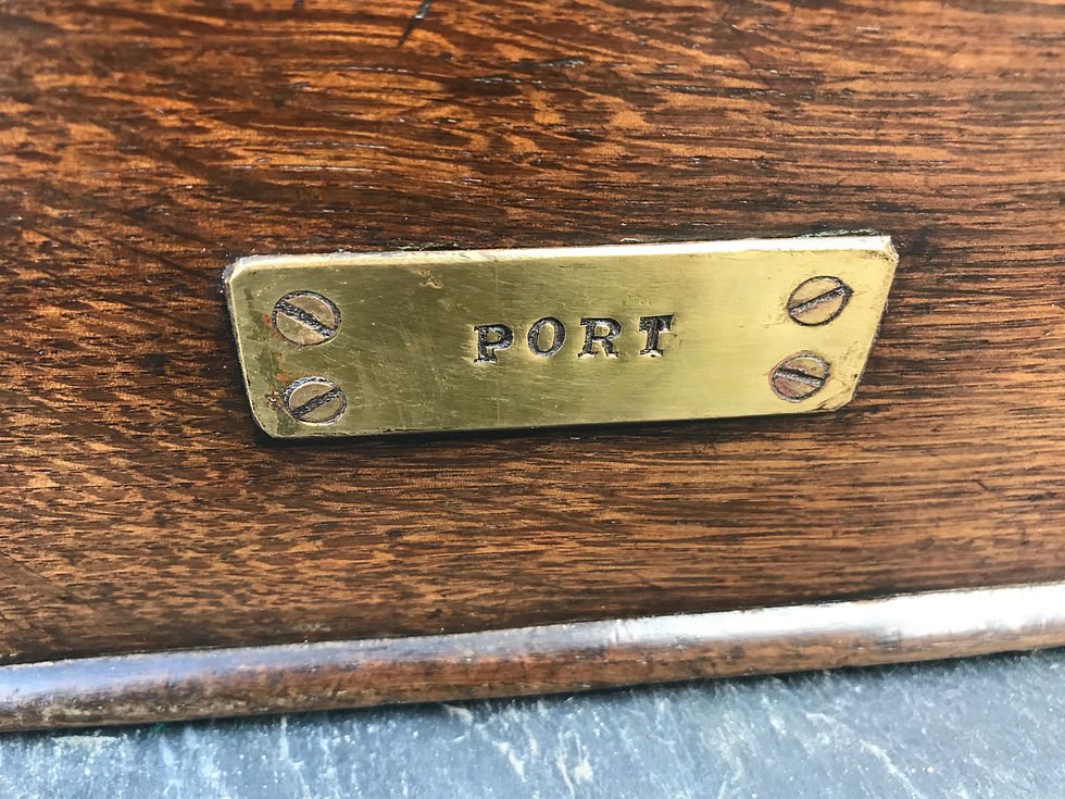 Thumbnail: Antique Oak Bottle Carrier - Port/Sherry