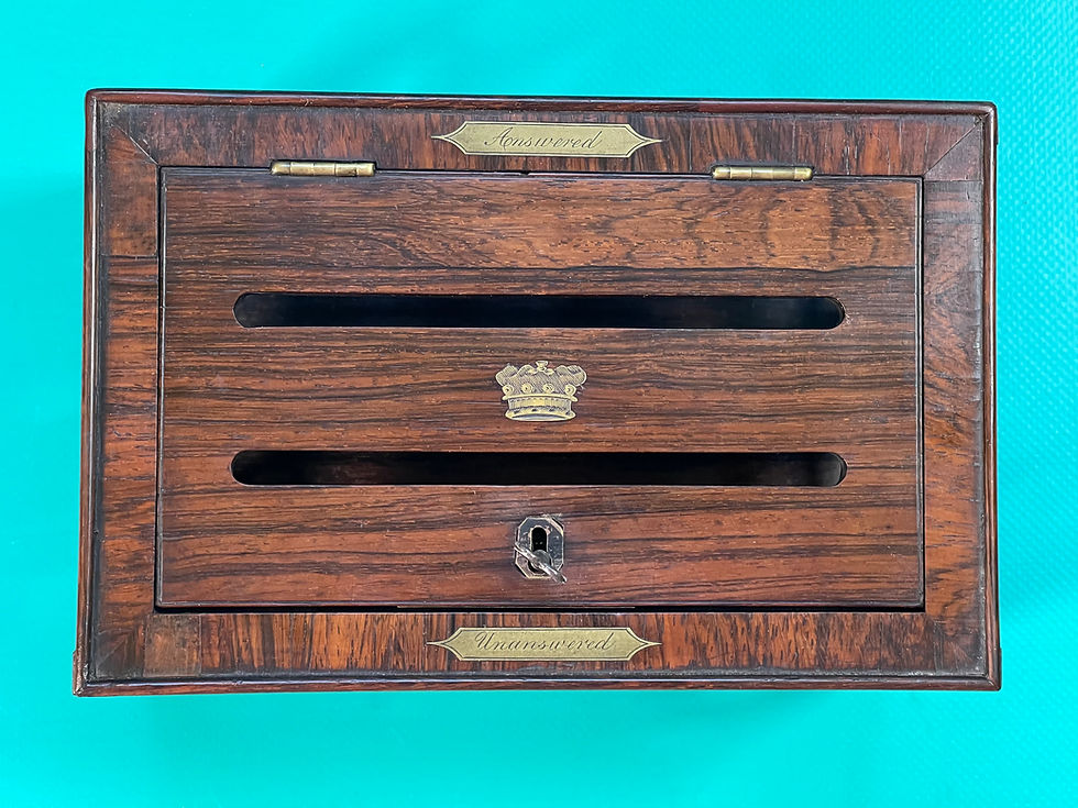 an antique rosewood stationery letter box for sale opus antiques