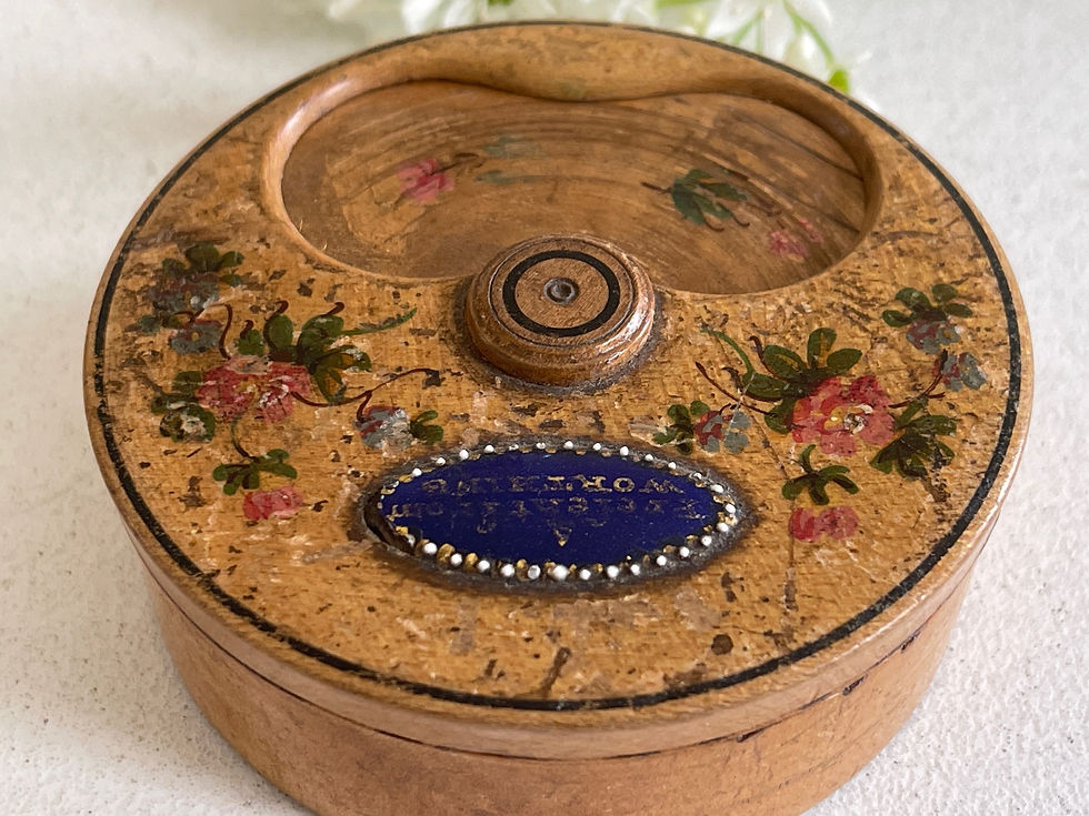 Thumbnail: A Rare Georgian Misers Snuff Box with a  Bilston Enamel Label