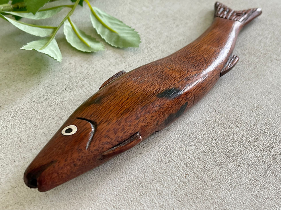 Thumbnail: antique treen fish knitting sheath for sale opus antiques