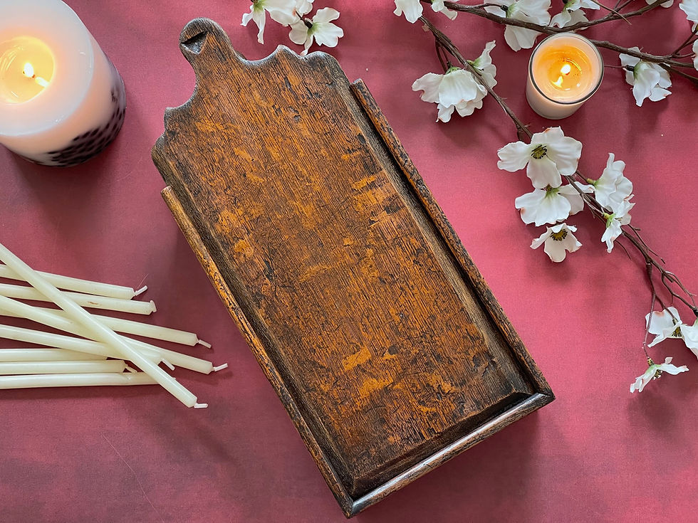 Thumbnail: Antique Welsh Oak Tinder Box