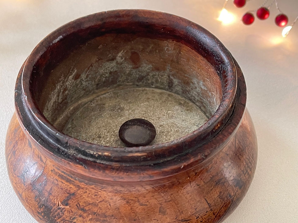 Thumbnail: Antique Tobacco Box - with original  damper inside