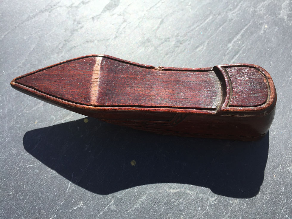 Thumbnail: Antique Snuff Shoe - prisoner of war