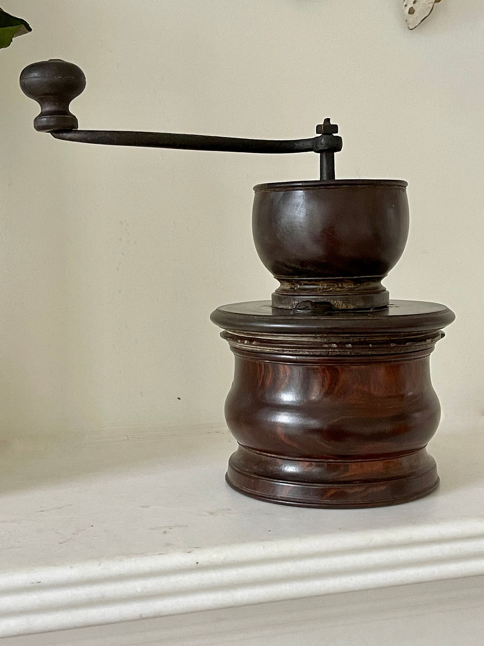 Thumbnail: antique treen coffee grinder for sale opus antiques