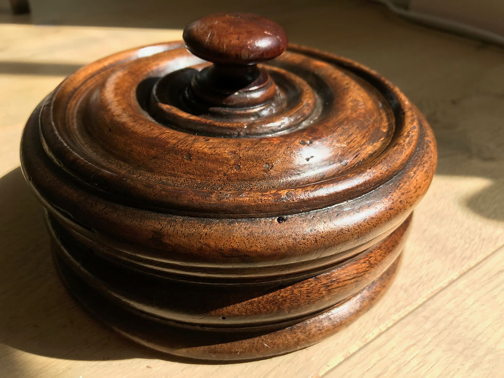 Antique Treen Spice Box