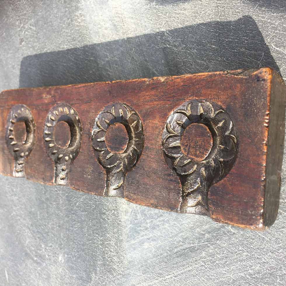 Thumbnail: An Antique Treen Biscuit Mould
